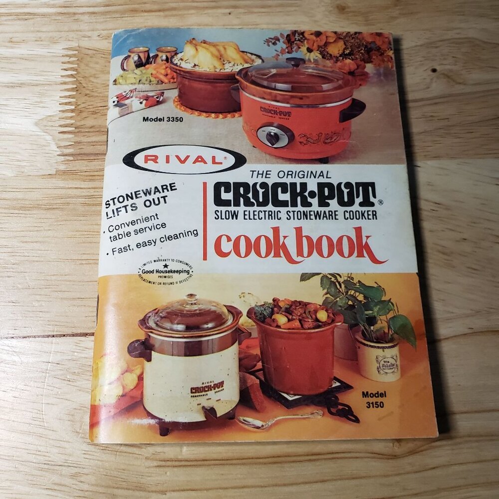 Vintage Rival Crock Pot Original Cookbook Recipes Models 3150-3350 Booklet